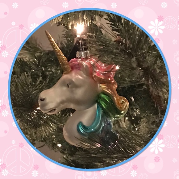 🦄NWT🦄 Sparkling Unicorn Christmas Ornament 🦄 - Picture 3 of 4